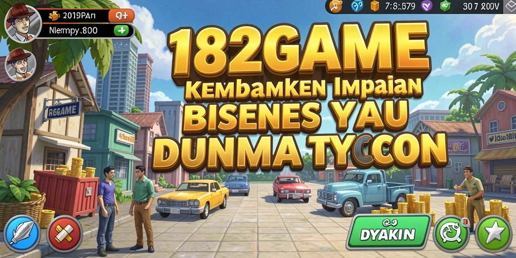 Tampilan menarik dari gameplay 182GAME yang penuh strategi Tycoon.