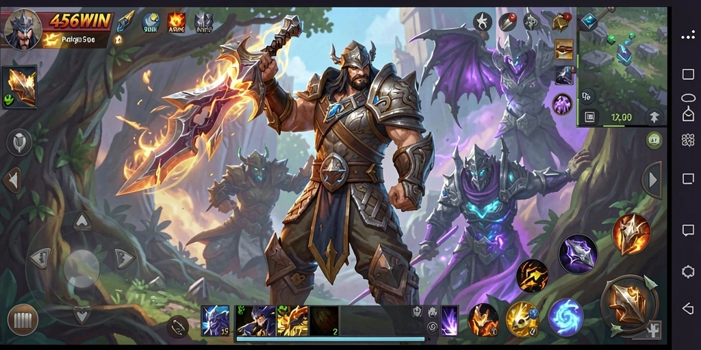 Screenshot menunjukkan aksi epik di dalam gameplay ARPG.