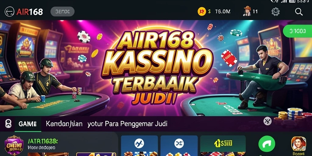 Tampilan permainan Kasino yang menarik dan menegangkan di AIR168.