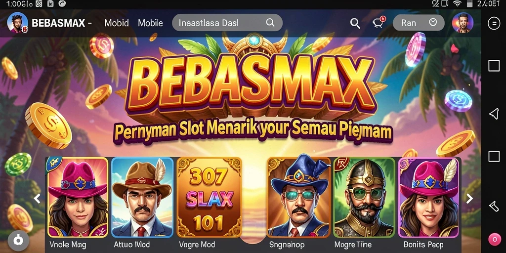 Tampilan gameplay Slot yang menarik dan interaktif di BEBASMAX.