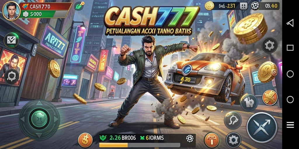 Screenshot menampilkan gameplay seru dengan aksi cepat dan grafis menawan.