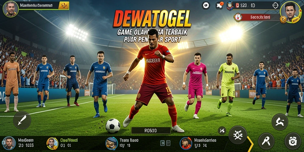 Screenshot gameplay DEWATOGEL yang menunjukkan momen menegangkan dalam olahraga.