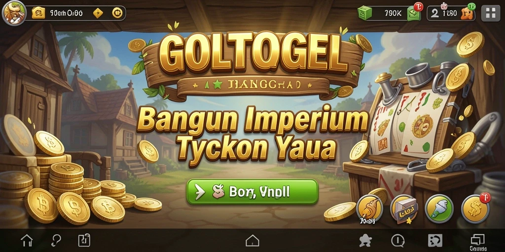 Tampilan gameplay menarik GOLTOGEL dengan elemen manajerial yang seru.