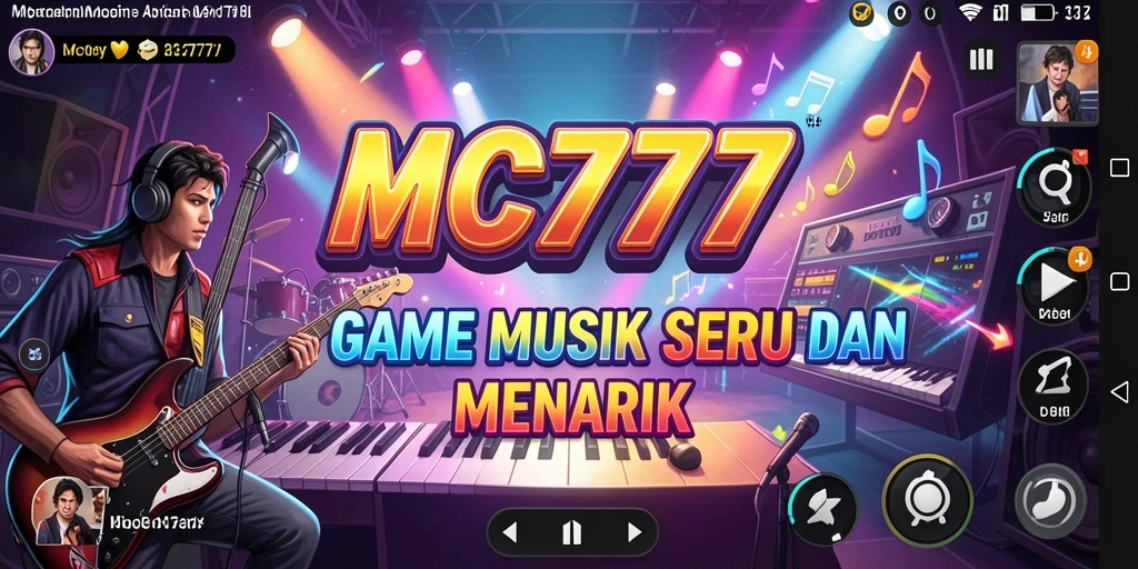 Tampilan gameplay MC777 dengan interaksi musik yang mengasyikkan.