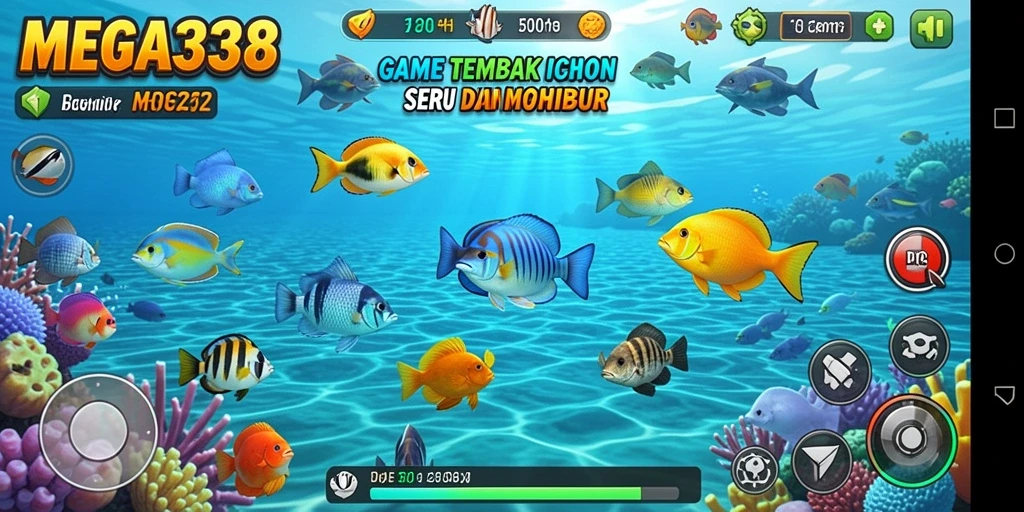 Tampilan gameplay menembak ikan yang seru di MEGA338.