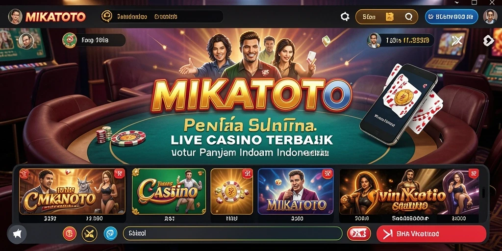 Tampilan gameplay MIKATOTO yang menarik di Live Casino.