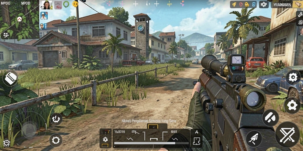 Tampilan gameplay MPOID dengan aktivitas simulasi yang seru.