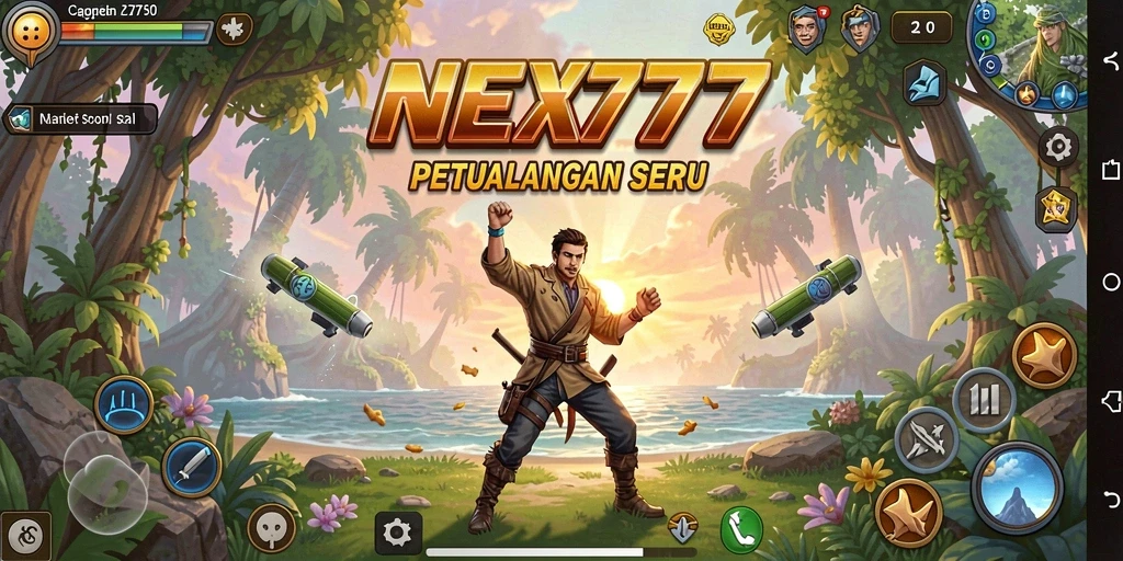 Tampilan gameplay mendebarkan dari NEX777 saat menjelajahi dunia petualangan.