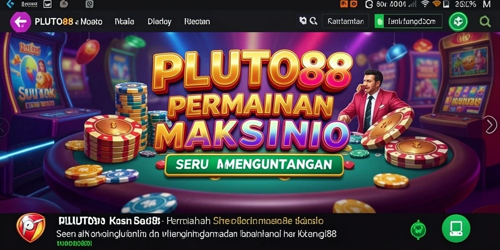 Tampilan grafis menarik dari gameplay Kasino di PLUTO88.