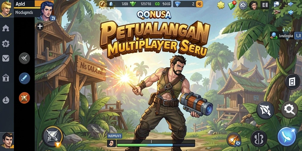 Tampilan gameplay seru dalam dunia fantasi QQNUSA.