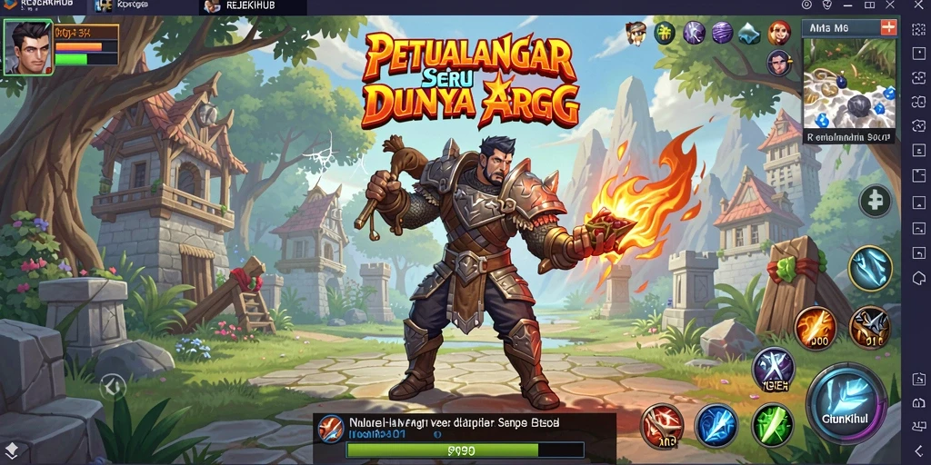 Tampilan menarik dari gameplay ARPG REJEKIHUB yang mendebarkan.