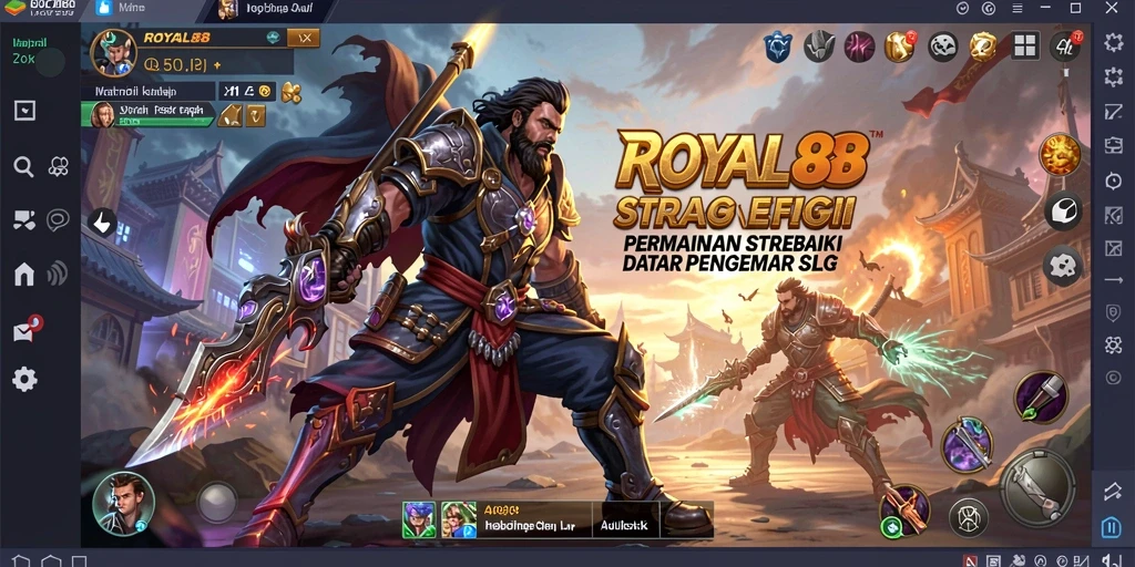 Tampilan gameplay dinamis ROYAL88 yang menarik dan penuh strategi.