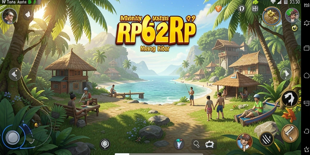 Tampilan gameplay yang menarik dan penuh warna dari RP62RP.