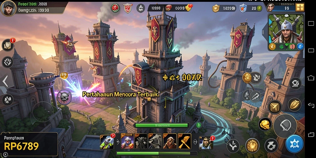 Tampilan gameplay RP6789 yang menarik dalam genre Tower Defense.