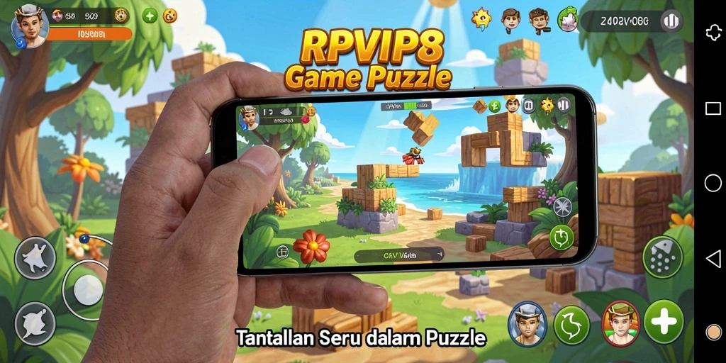 Screenshot RPVIP8 menampilkan gameplay Puzzle yang menarik.