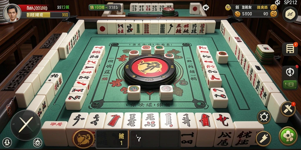 Tampilan gameplay seru dari SP212 dengan desain Mahjong yang menarik.