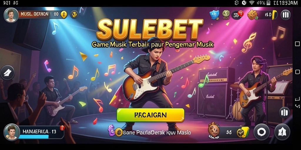 Tampilan gameplay SULEBET yang menarik saat memainkan musik.