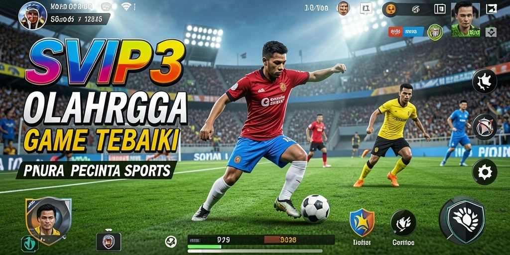Tampilan utama gameplay <strong>SVIP3</strong> yang mengesankan dalam aksi olahraga.