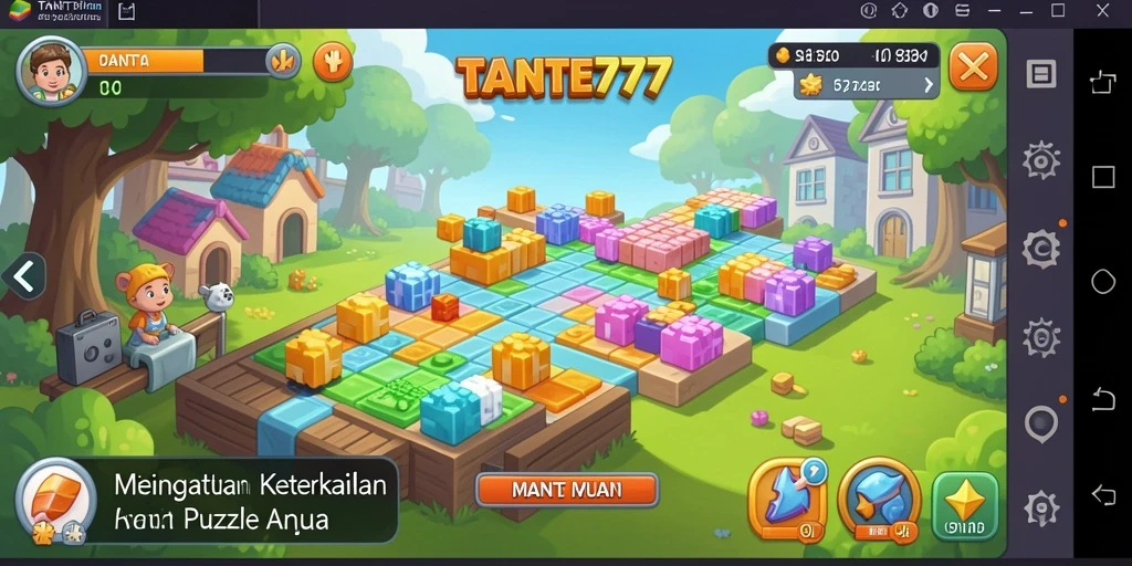 Tampilan gameplay puzzle TANTE777 yang menarik dan menantang.