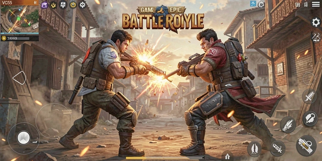 Tampilan gameplay VC55 yang menegangkan dan seru.